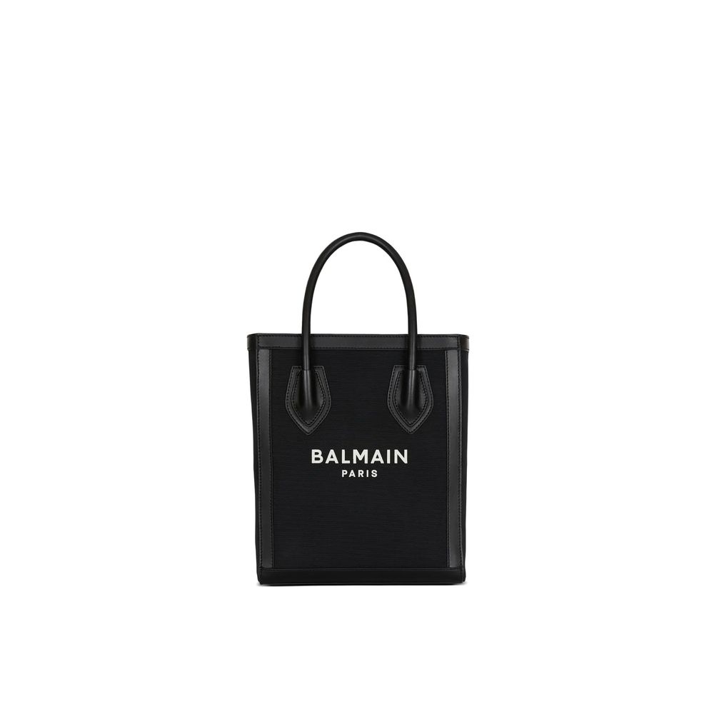 Balmain Black Cotton Tote Bag