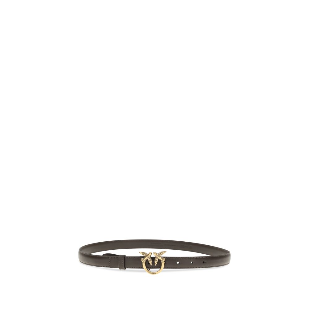 PINKO Brown Calf Leather Bos Taurus Regular Belt - Image 2