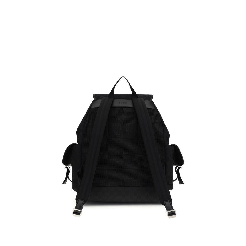 Gucci Black Fabric Backpack - Image 2