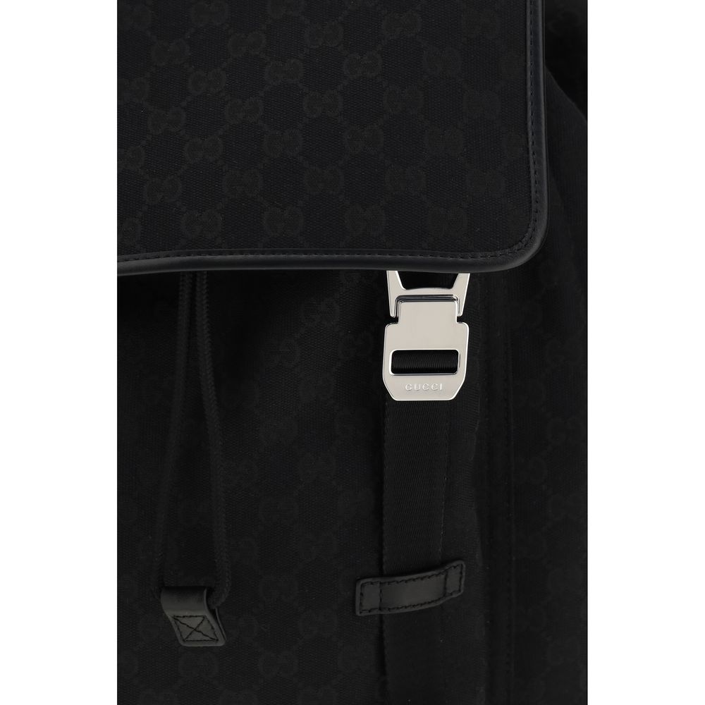 Gucci Black Fabric Backpack - Image 3