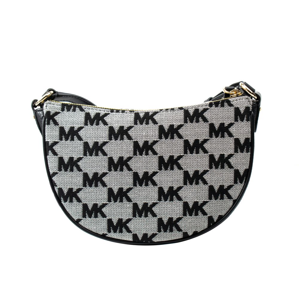 Michael Kors Black Canvas Crossbody Bag - Image 2