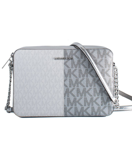 Michael Kors Gray Canvas Crossbody Bag