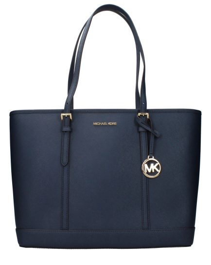 Michael Kors Blue Leather Shoulder Bag