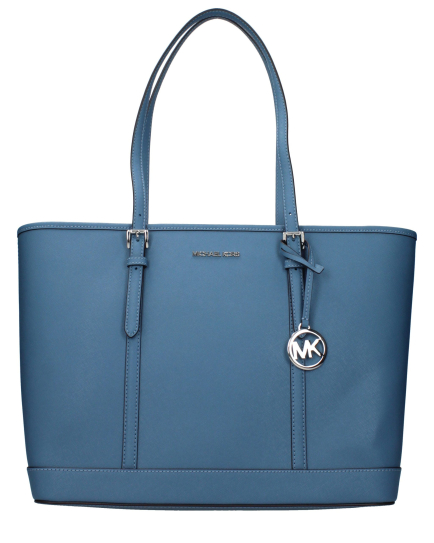 Michael Kors Blue Leather Shoulder Bag