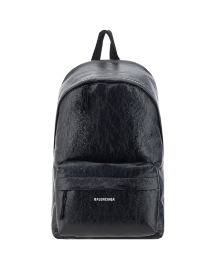 Balenciaga Black Calf Leather Bos Taurus Backpack