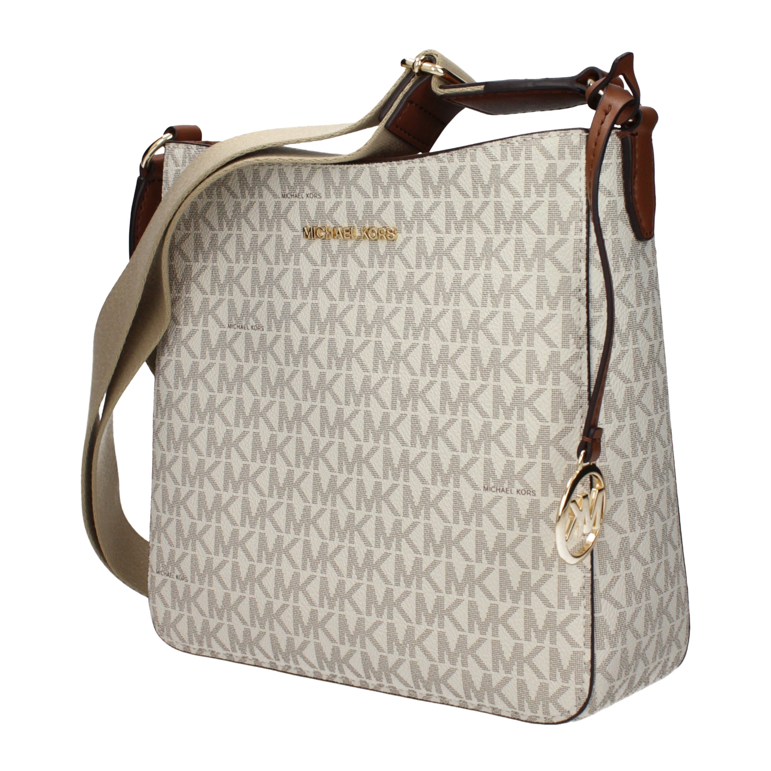 Michael Kors Beige Fabric Crossbody Bag - Image 2