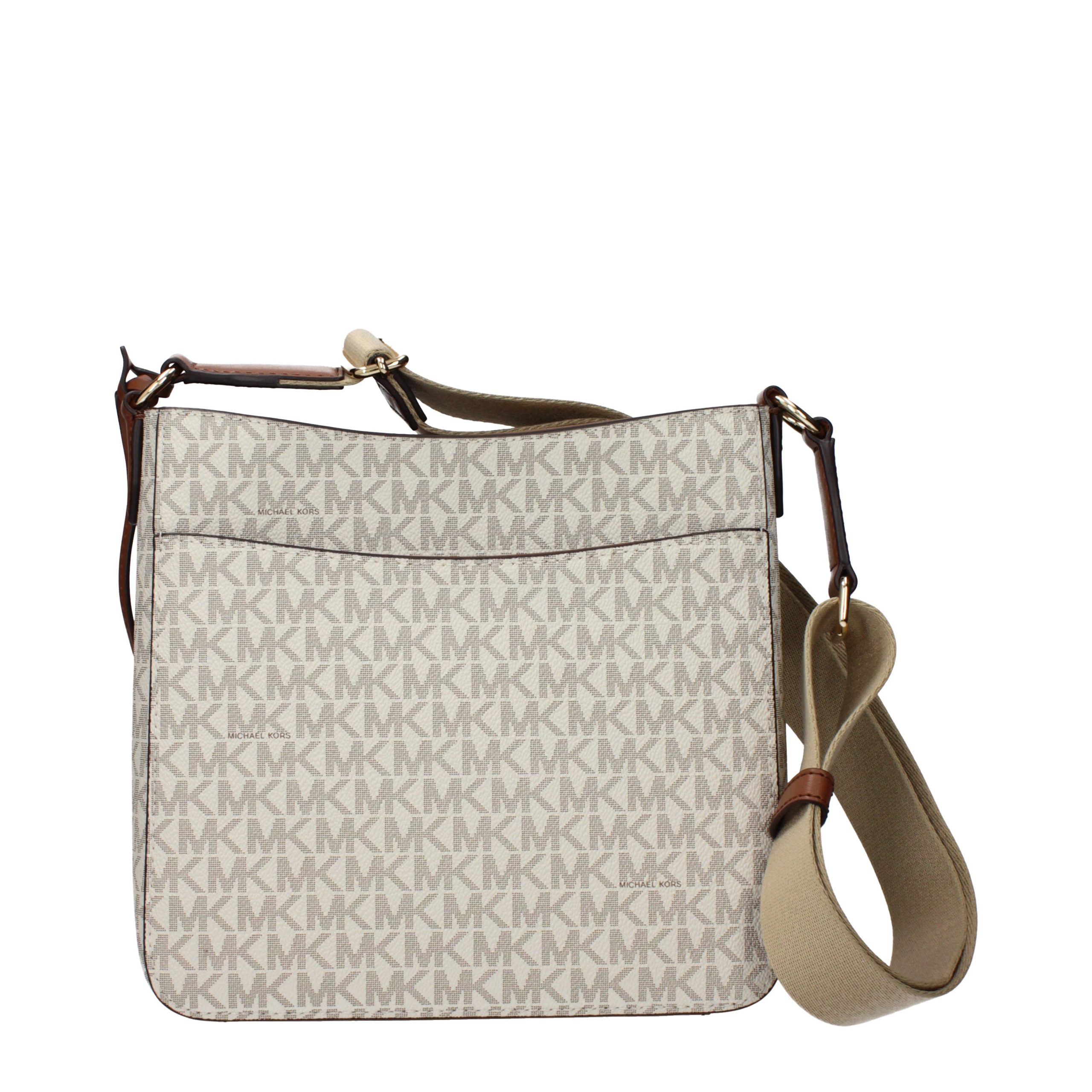 Michael Kors Beige Fabric Crossbody Bag - Image 3