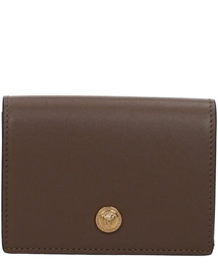 Versace Brown Leather Wallet