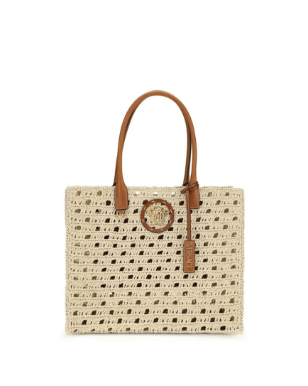 Versace Beige Cotton Handbag