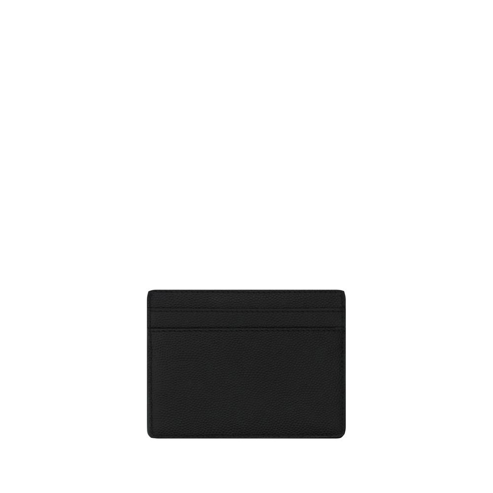 Saint Laurent Black Calf Leather Bos Taurus Wallet - Image 2