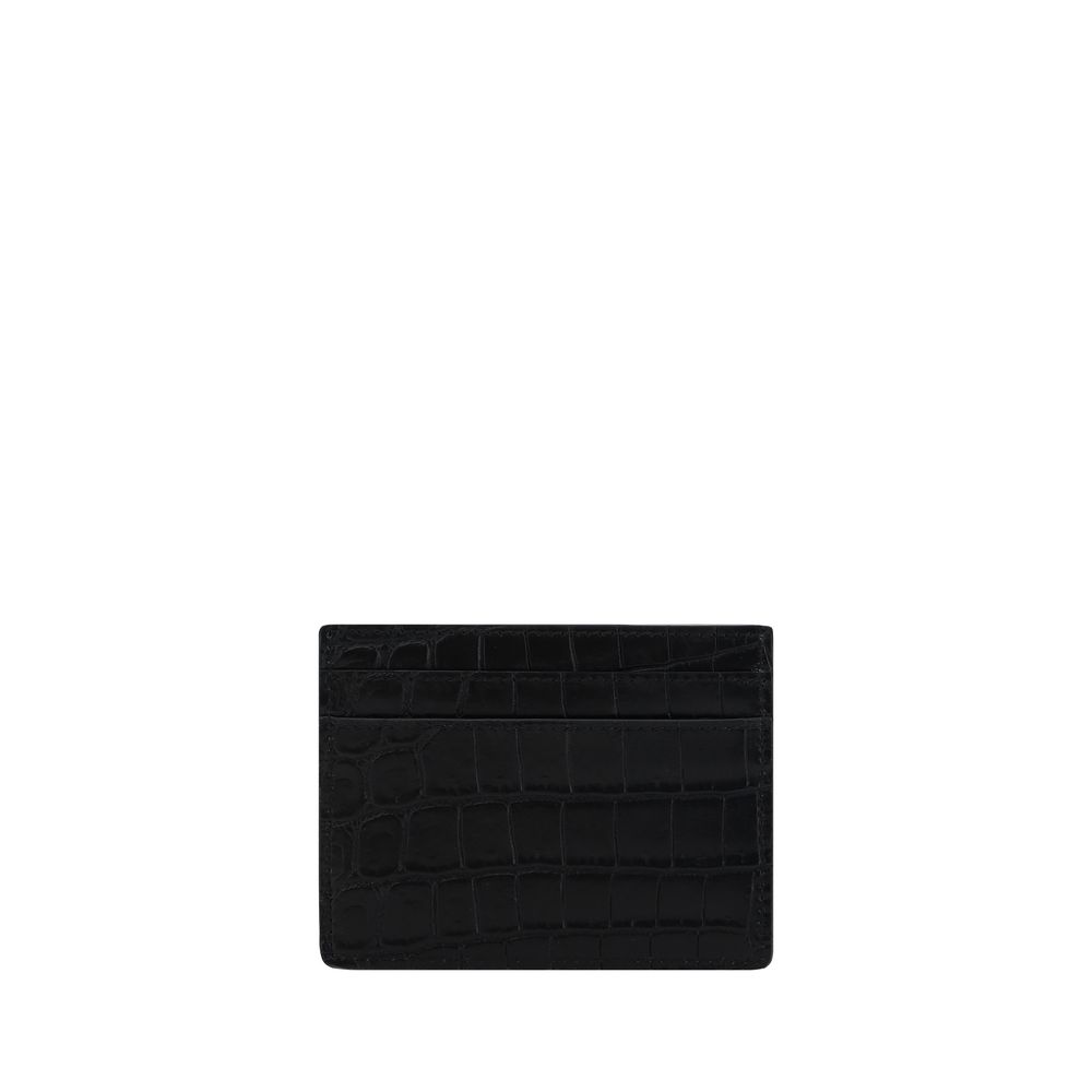 Saint Laurent Black Calf Leather Bos Taurus Wallet - Image 2