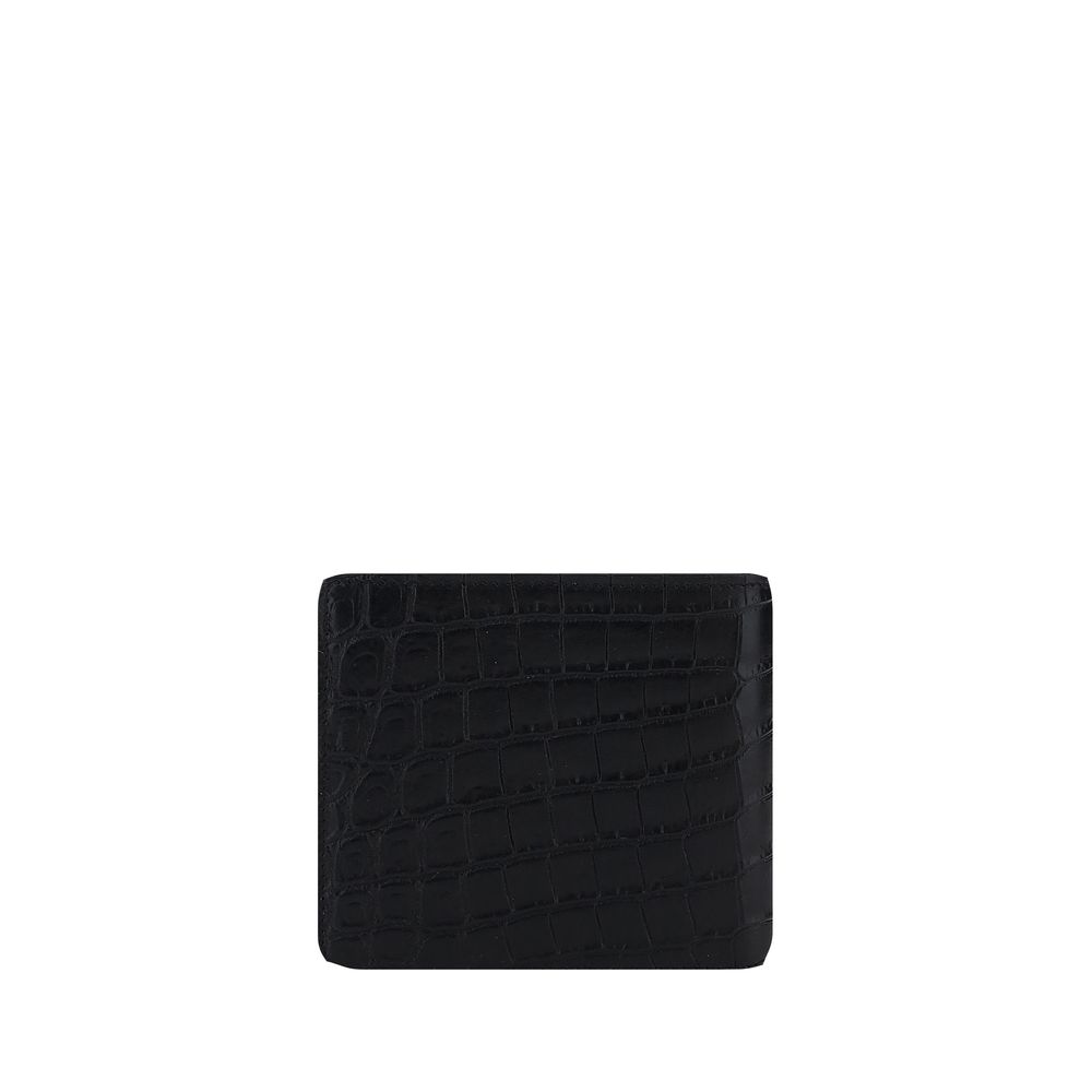 Saint Laurent Black Calf Leather Bos Taurus Wallet - Image 2