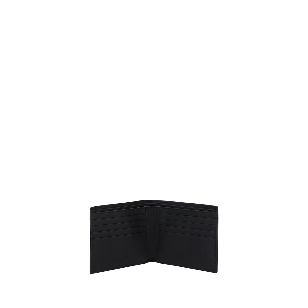 Saint Laurent Black Calf Leather Bos Taurus Wallet - Image 3
