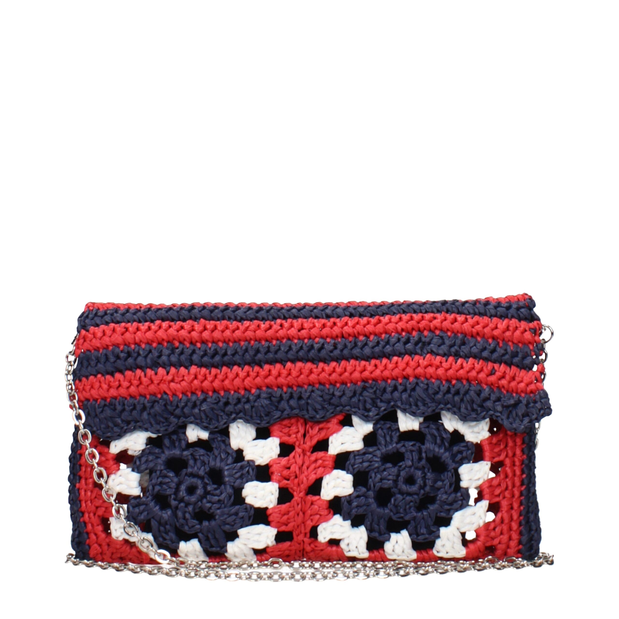 Miu Miu Multicolor Raffia Clutch Bag
