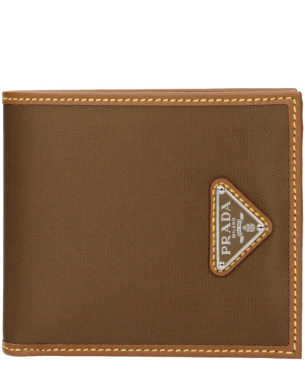 Prada Brown Fabric Wallet