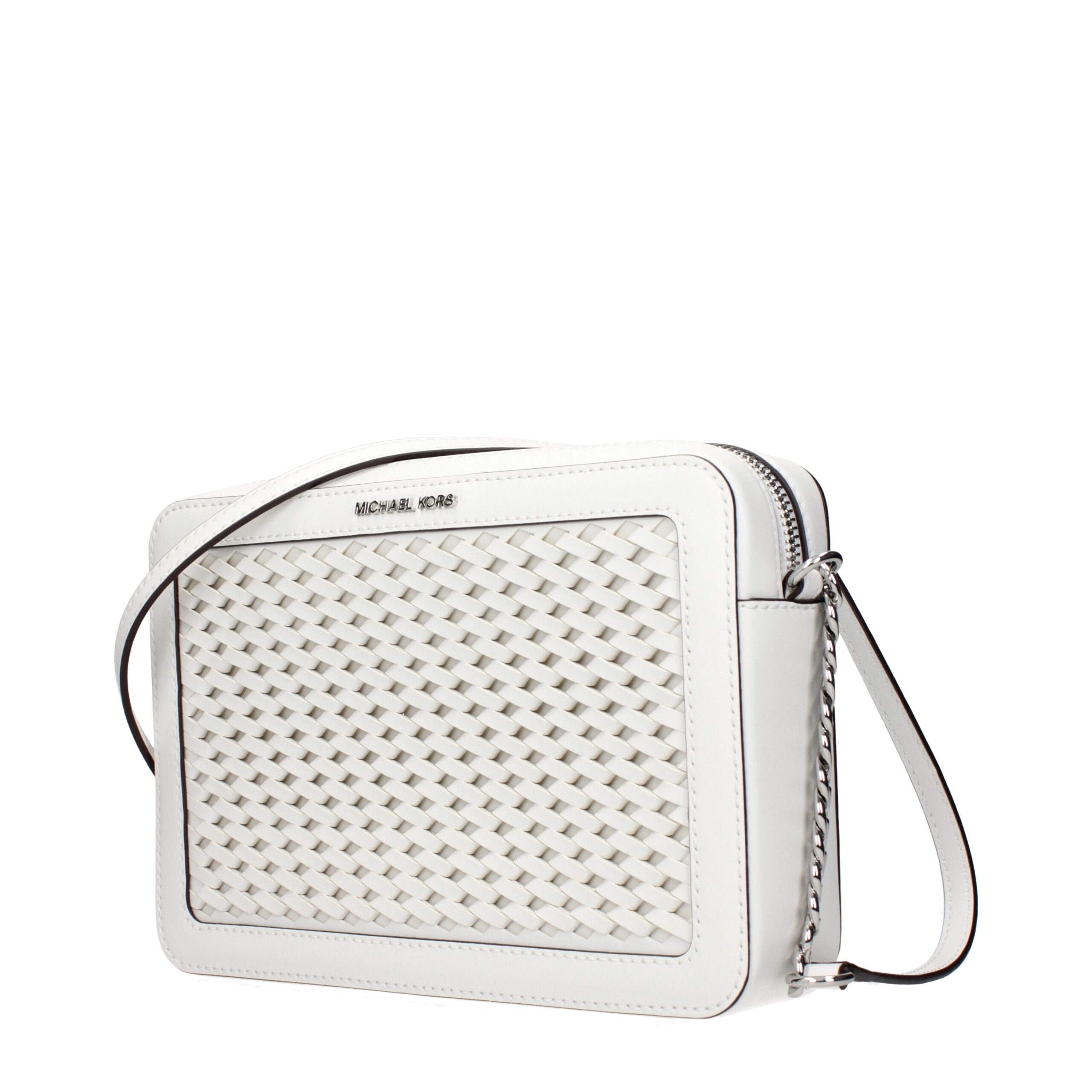 Michael Kors White Leather Crossbody Bag - Image 2