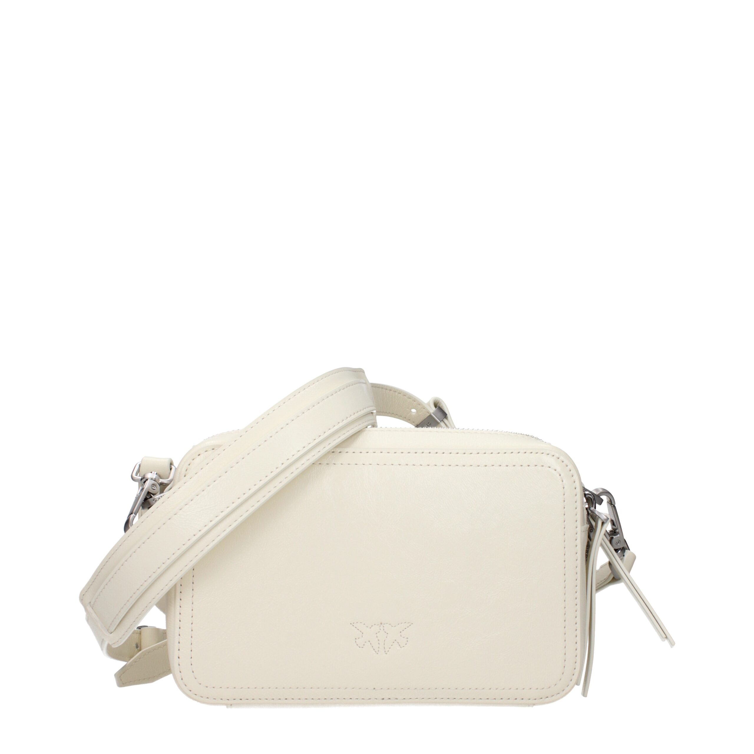 PINKO White Leather Crossbody Bag - Image 3