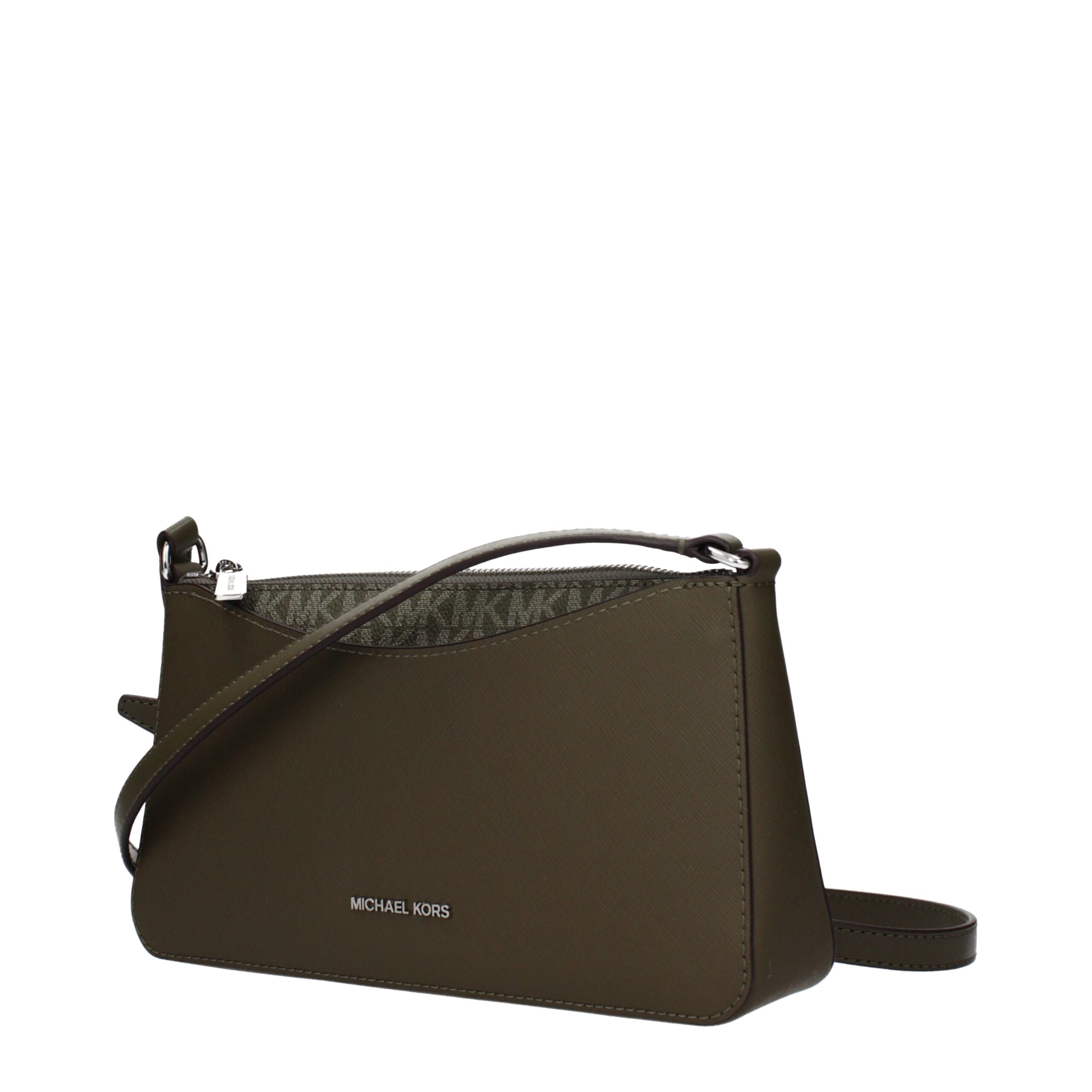 Michael Kors Green Fabric Crossbody Bag - Image 2