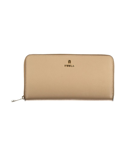 Furla Beige Leather Woman Wallet