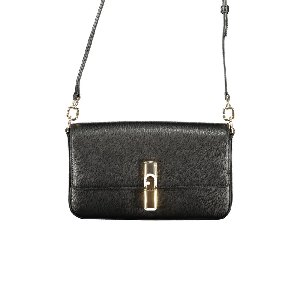 Furla Nero Leather Women Handbag