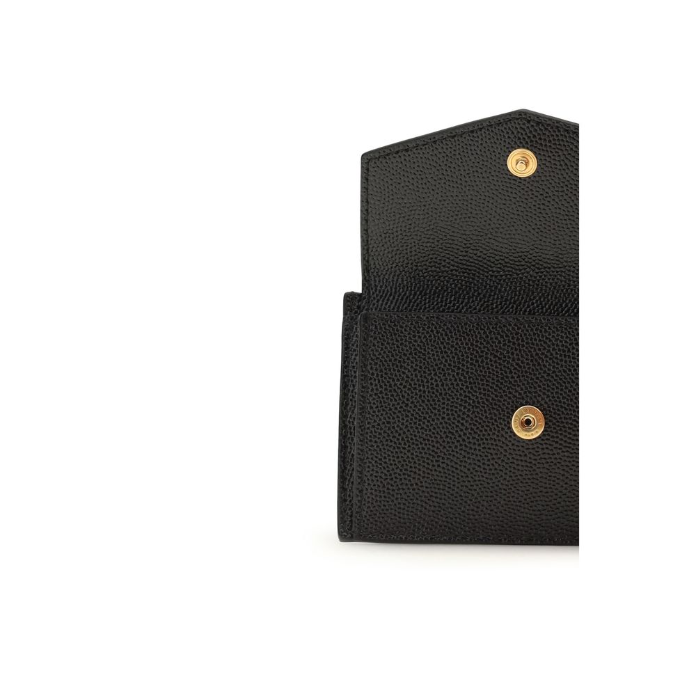 Saint Laurent Black Calf Leather Bos Taurus Wallet - Image 3