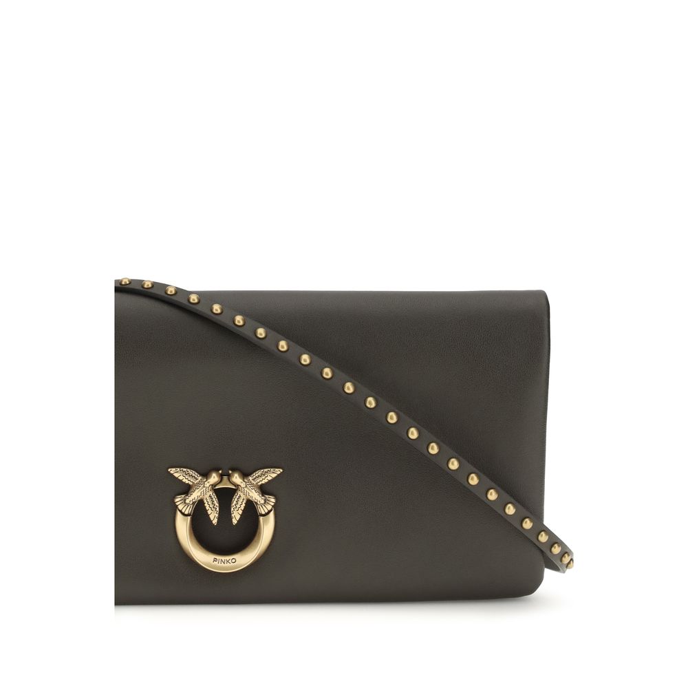 PINKO Bicolor Calf Leather Bos Taurus Clutch Bag - Image 4