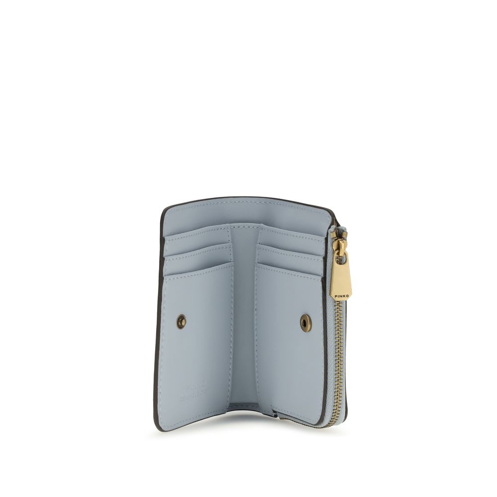 PINKO Blue Calf Leather Bos Taurus Wallet - Image 3
