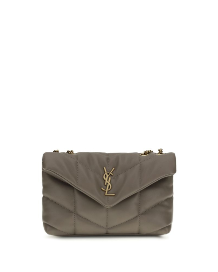 Saint Laurent Gray Lamb Ovis Aries Aries Shoulder Bag