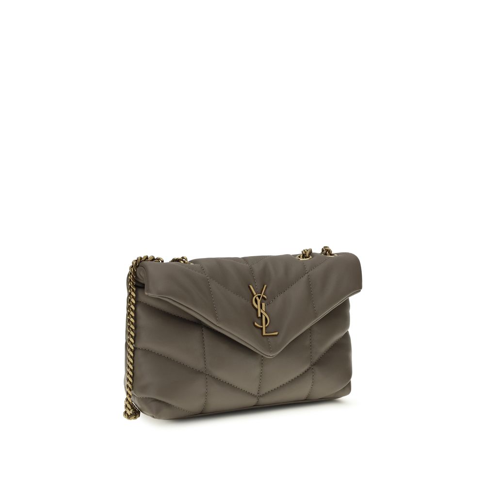 Saint Laurent Gray Lamb Ovis Aries Aries Shoulder Bag - Image 2