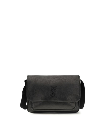 Saint Laurent Black Calf Leather Bos Taurus Wallet