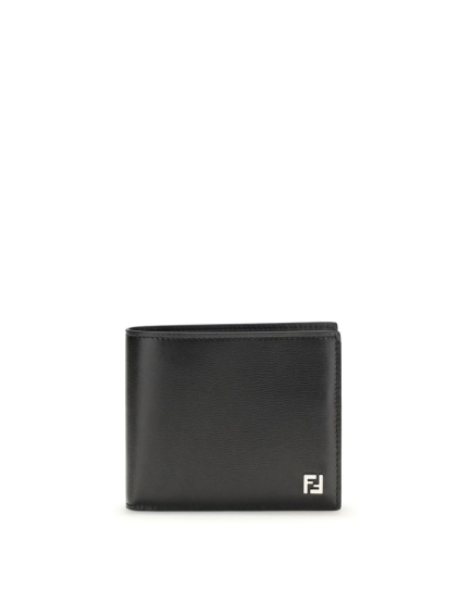 Fendi Black Calf Leather Bos Taurus Wallet