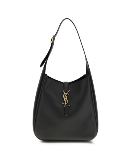 Saint Laurent Black Calf Leather Bos Taurus Shoulder Bag