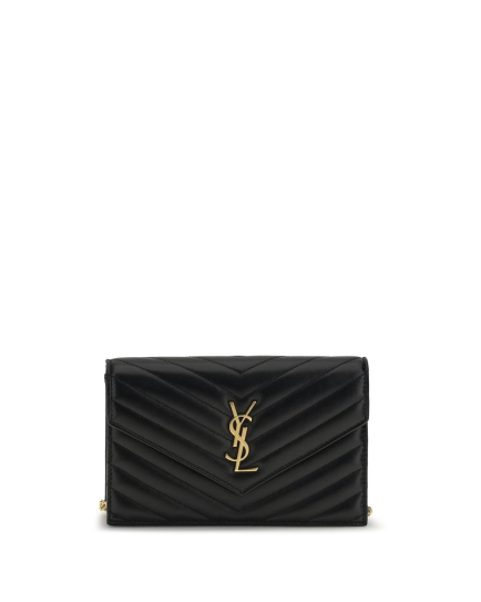 Saint Laurent Black Calf Leather Bos Taurus Wallet