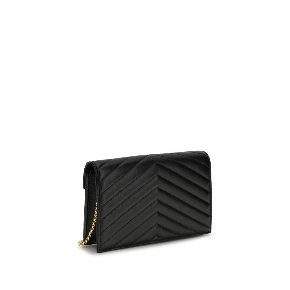 Saint Laurent Black Calf Leather Bos Taurus Wallet - Image 3