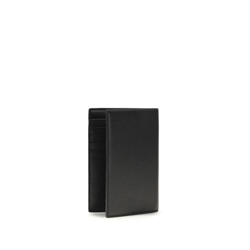 Saint Laurent Black Calf Leather Bos Taurus Wallet - Image 2