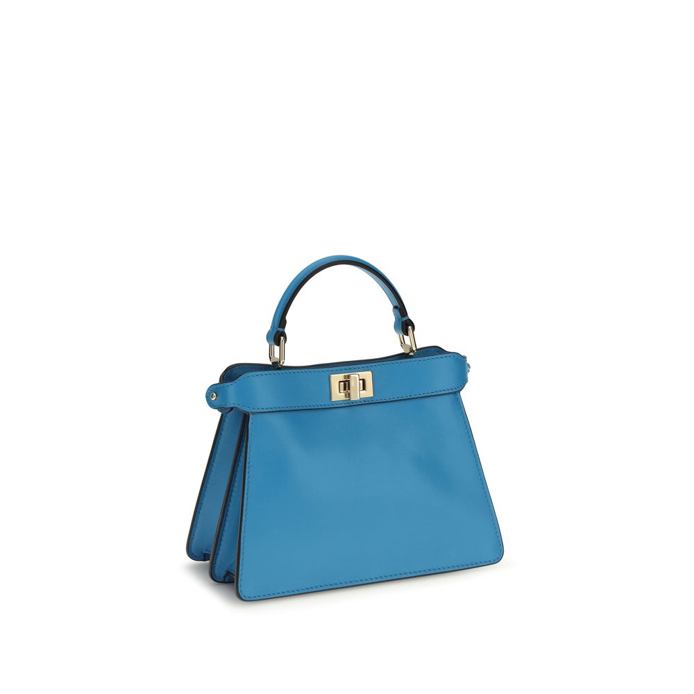 Fendi Blue Calf Leather Bos Taurus Shoulder Bag - Image 3