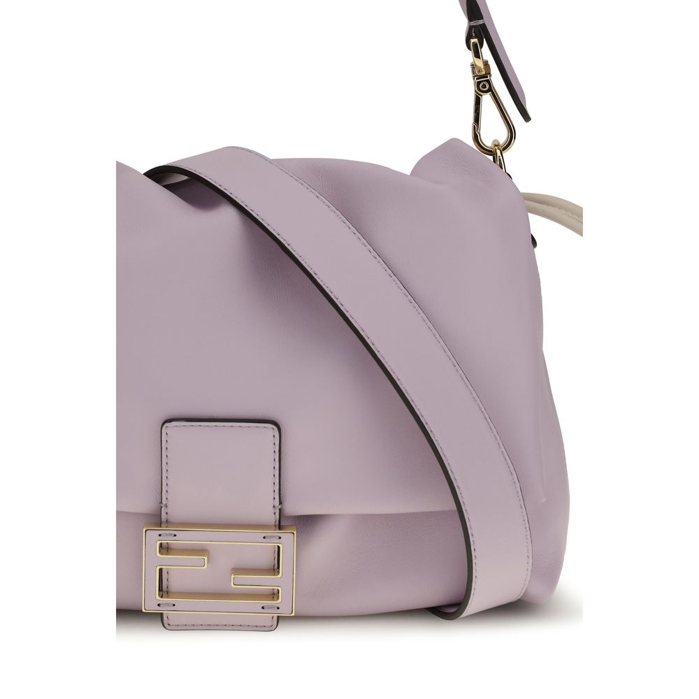 Fendi Purple Calf Leather Bos Taurus Shoulder Bag - Image 4