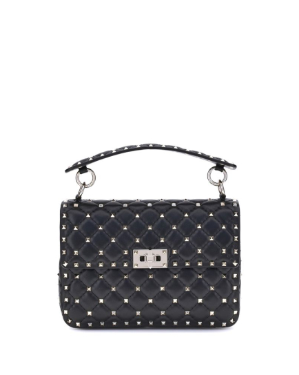 Valentino Garavani Black Lamb Ovis Aries Aries Shoulder Bag