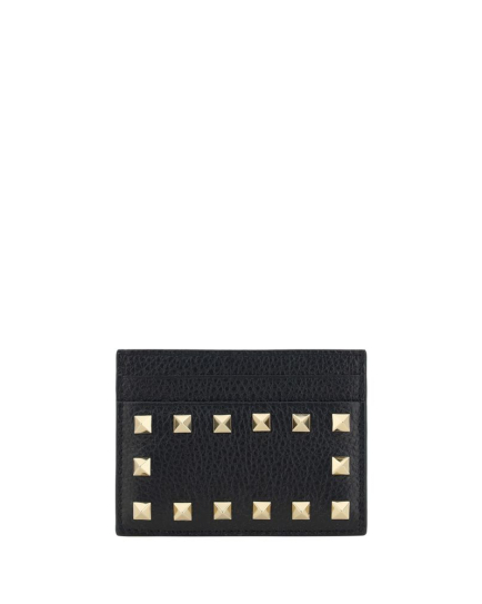 Valentino Garavani Black Calf Leather Bos Taurus Wallet