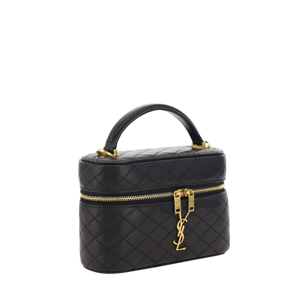 Saint Laurent Black Calf Leather Bos Taurus Handbag - Image 2