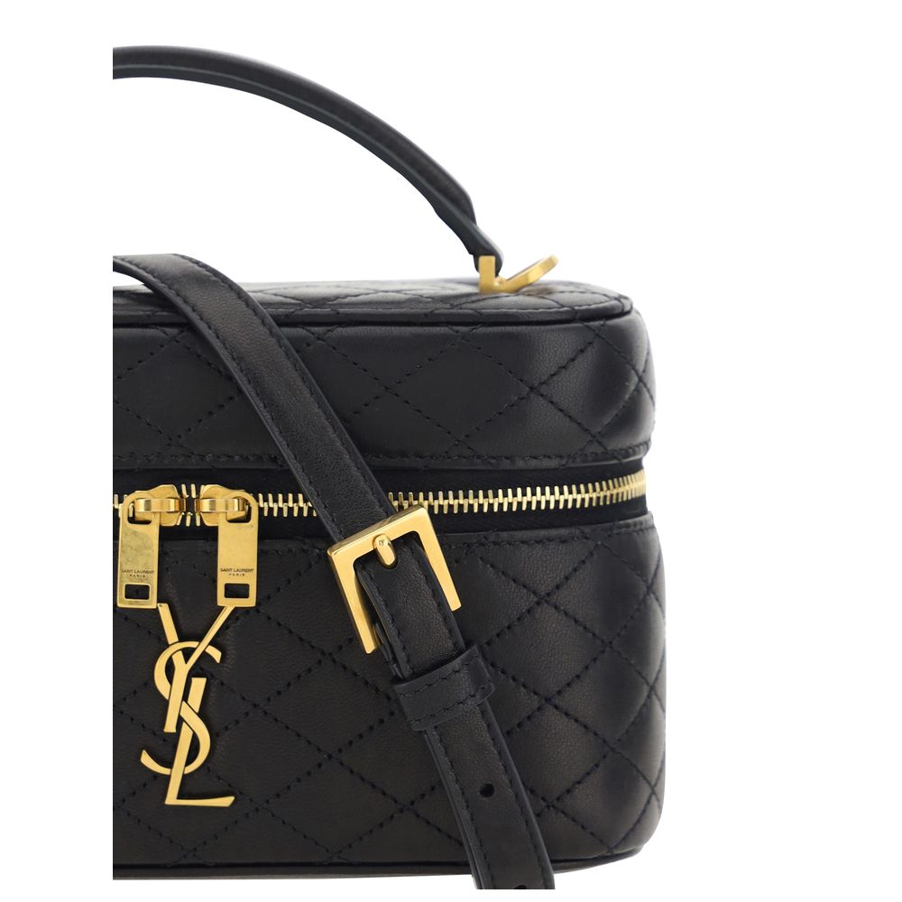 Saint Laurent Black Calf Leather Bos Taurus Handbag - Image 4