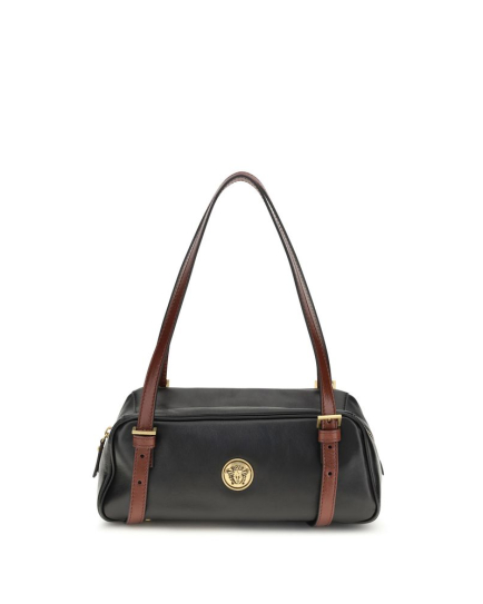 Versace Black Lamb Ovis Aries Aries Shoulder Bag