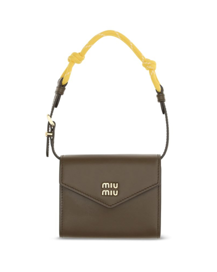 Miu Miu Brown Calf Leather Bos Taurus Wallet
