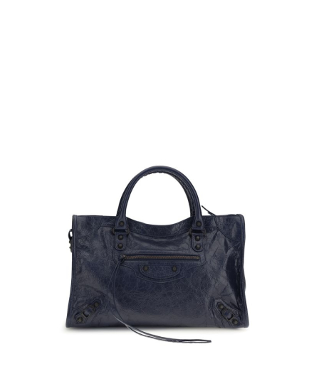 Balenciaga Black Calf Leather Bos Taurus Shoulder Bag