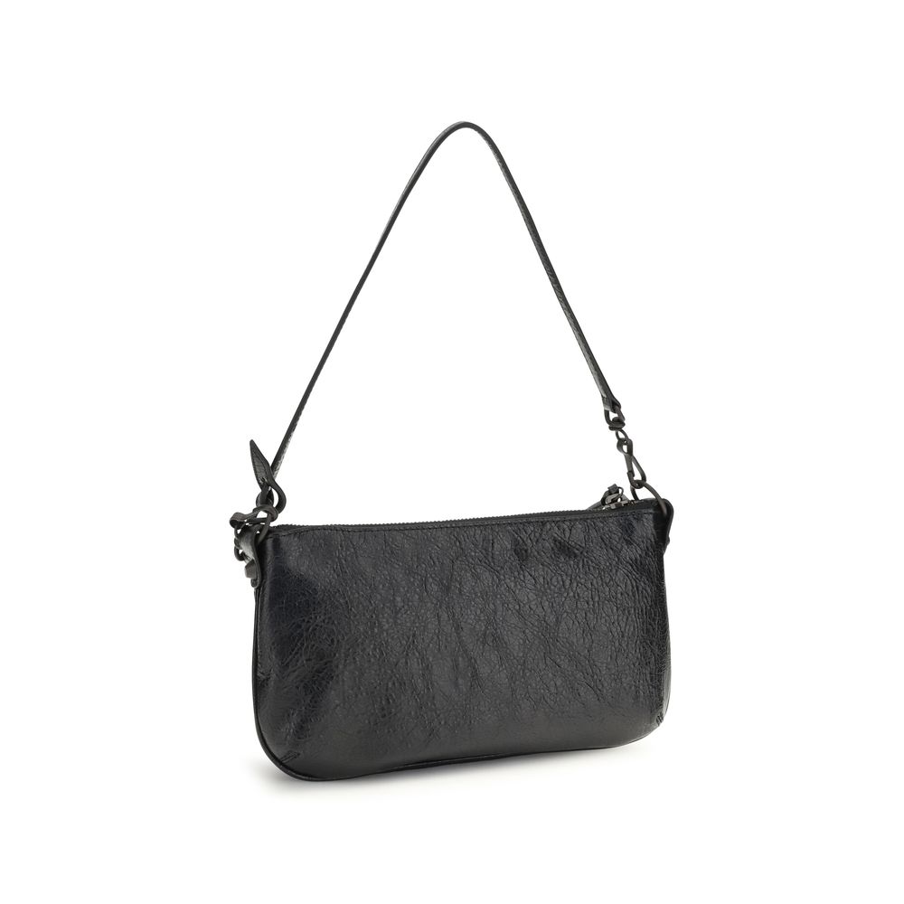 Balenciaga Black Lamb Ovis Aries Aries Shoulder Bag - Image 3