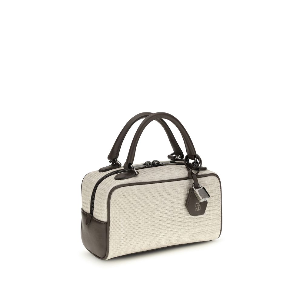 Brunello Cucinelli Gray Polyamide Shoulder Bag - Image 2