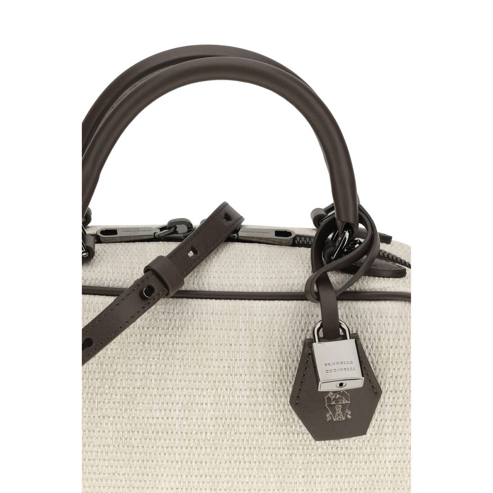 Brunello Cucinelli Gray Polyamide Shoulder Bag - Image 4
