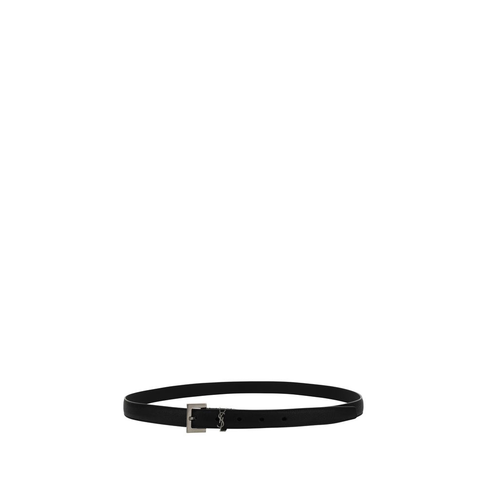 Saint Laurent Black Lamb Ovis Aries Aries Regular Belt - Image 2