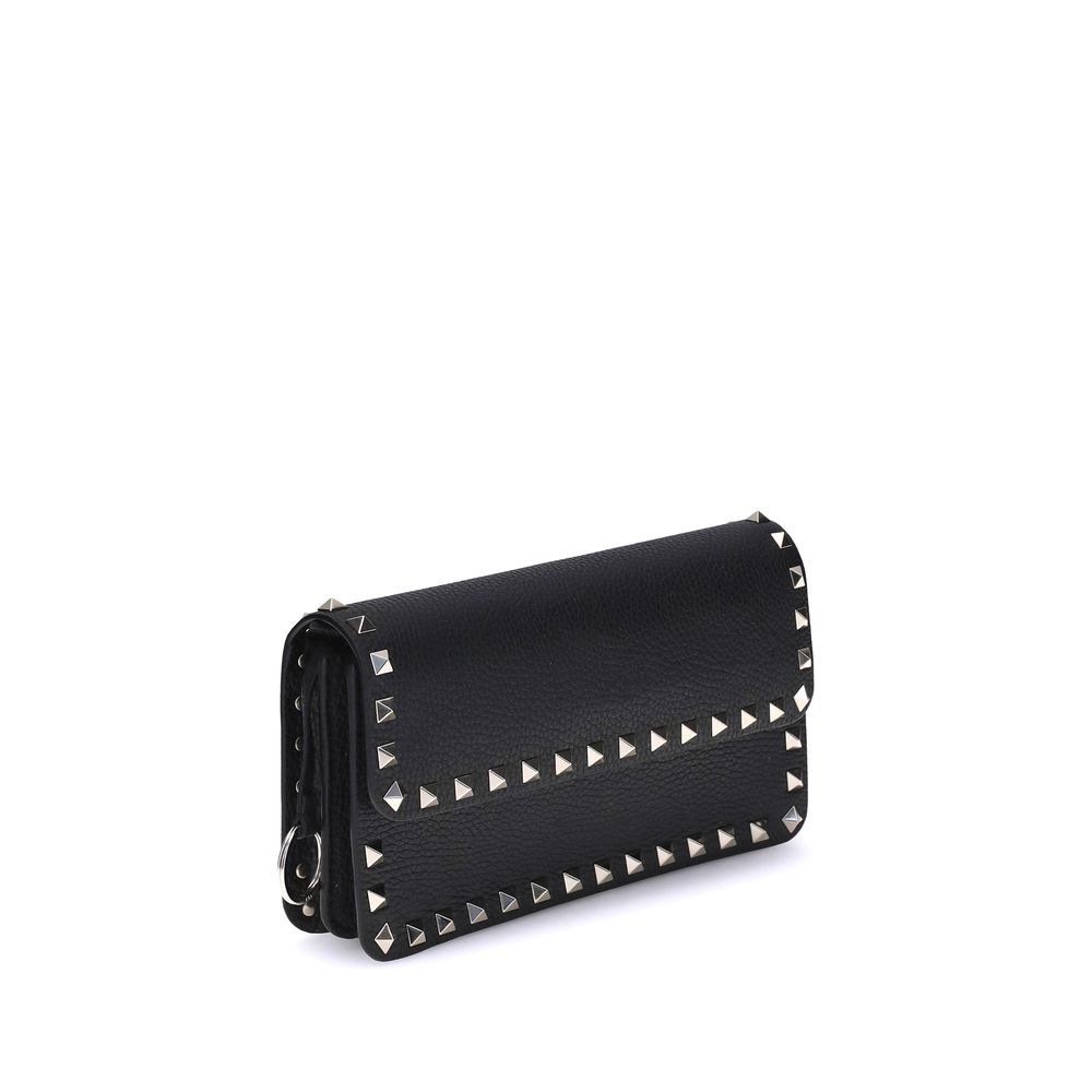 Valentino Garavani Black Calf Leather Bos Taurus Wallet - Image 2