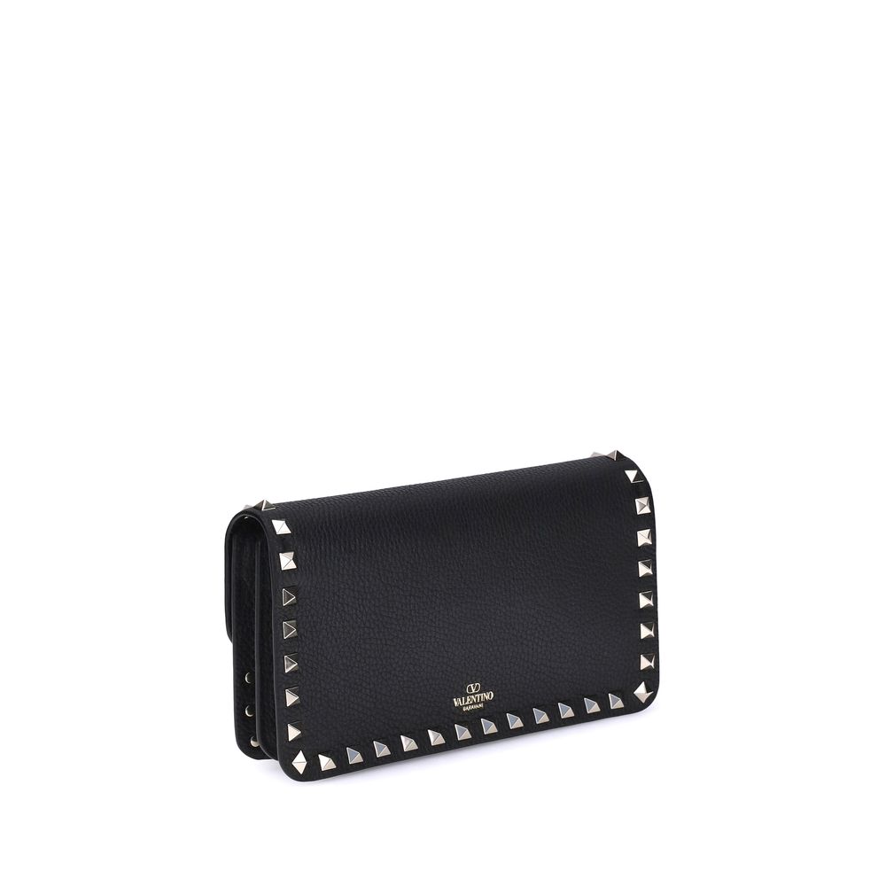 Valentino Garavani Black Calf Leather Bos Taurus Wallet - Image 3